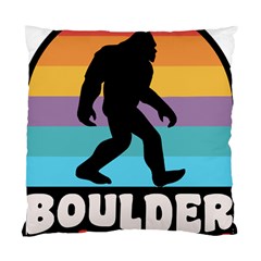 Boulder T- Shirt Boulder Colorado Bigfoot Sasquatch Hiking Camping T- Shirt Standard Cushion Case (one Side) by JamesGoode