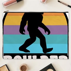 Boulder T- Shirt Boulder Colorado Bigfoot Sasquatch Hiking Camping T- Shirt Cosmetic Bag (xxxl) by JamesGoode