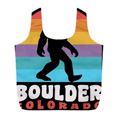 Boulder T- Shirt Boulder Colorado Bigfoot Sasquatch Hiking Camping T- Shirt Full Print Recycle Bag (l) by JamesGoode