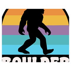 Boulder T- Shirt Boulder Colorado Bigfoot Sasquatch Hiking Camping T- Shirt Premium Plush Fleece Blanket (medium) by JamesGoode