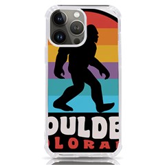 Boulder T- Shirt Boulder Colorado Bigfoot Sasquatch Hiking Camping T- Shirt Iphone 13 Pro Max Tpu Uv Print Case by JamesGoode