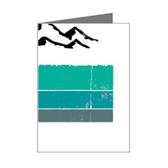 Boulder T- Shirt Climbing Bouldering Fun Mountaineering T- Shirt Mini Greeting Card by JamesGoode