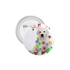 White Labrador Dog Snow Reindeer Santa T- Shirt White Labrador  Dog Snow Reindeer Santa Hat Christma 1 75  Buttons by ZUXUMI