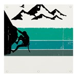 Boulder T- Shirt Climbing Bouldering Fun Mountaineering T- Shirt Banner and Sign 4  x 4  Front