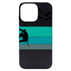 Boulder T- Shirt Climbing Bouldering Fun Mountaineering T- Shirt Iphone 14 Pro Max Black Uv Print Case by JamesGoode