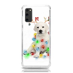 White Labrador Dog Snow Reindeer Santa T- Shirt White Labrador  Dog Snow Reindeer Santa Hat Christma Samsung Galaxy S20 6 2 Inch Tpu Uv Case by ZUXUMI