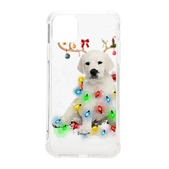 White Labrador Dog Snow Reindeer Santa T- Shirt White Labrador  Dog Snow Reindeer Santa Hat Christma Iphone 11 Pro Max 6 5 Inch Tpu Uv Print Case by ZUXUMI