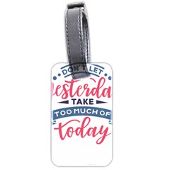 Calligraphy T- Shirt Calligraphy Motivational T- Shirt Luggage Tag (two Sides)