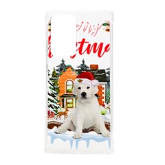 White Labrador Santa Merry T- Shirt Red Winter Christmas Hat House White Labrador  Santa Merry T- Sh Samsung Galaxy Note 20 Ultra Tpu Uv Case by ZUXUMI