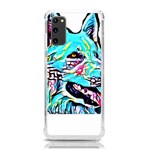 White Shepherd Turquoise Artsy T- Shirt White Shepherd (turquoise Artsy) T- Shirt Samsung Galaxy S20 6.2 Inch TPU UV Case Front