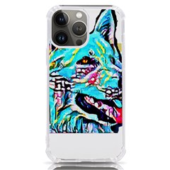 White Shepherd Turquoise Artsy T- Shirt White Shepherd (turquoise Artsy) T- Shirt Iphone 13 Pro Max Tpu Uv Print Case by ZUXUMI