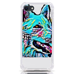 White Shepherd Turquoise Artsy T- Shirt White Shepherd (turquoise Artsy) T- Shirt Iphone Se by ZUXUMI