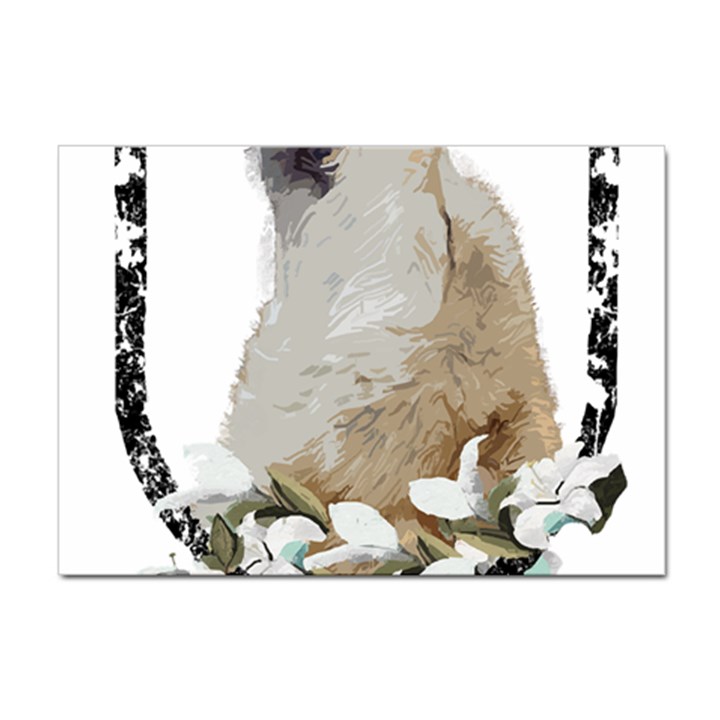 White Wolf T- Shirtwhite Wolf Howling T- Shirt Sticker A4 (100 pack)