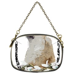 White Wolf T- Shirtwhite Wolf Howling T- Shirt Chain Purse (One Side)