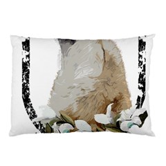 White Wolf T- Shirtwhite Wolf Howling T- Shirt Pillow Case by ZUXUMI