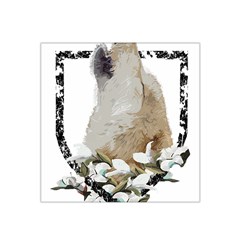 White Wolf T- Shirtwhite Wolf Howling T- Shirt Satin Bandana Scarf 22  x 22 