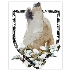 White Wolf T- Shirtwhite Wolf Howling T- Shirt Drawstring Bag (Small)