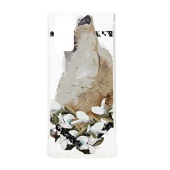 White Wolf T- Shirtwhite Wolf Howling T- Shirt Samsung Galaxy Note 20 Tpu Uv Case by ZUXUMI