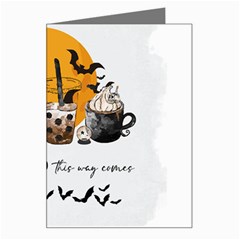 Wicked T- Shirt Something Wicked This Way Comes T- Shirt Greeting Card by ZUXUMI