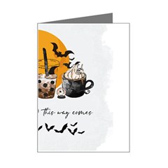 Wicked T- Shirt Something Wicked This Way Comes T- Shirt Mini Greeting Card by ZUXUMI