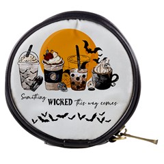 Wicked T- Shirt Something Wicked This Way Comes T- Shirt Mini Makeup Bag by ZUXUMI