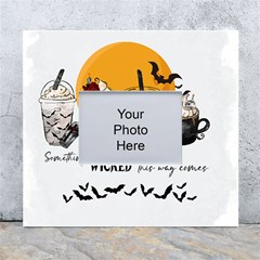 Wicked T- Shirt Something Wicked This Way Comes T- Shirt White Wall Photo Frame 5  X 7  by ZUXUMI