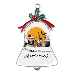 Wicked T- Shirt Something Wicked This Way Comes T- Shirt Metal Holly Leaf Bell Ornament