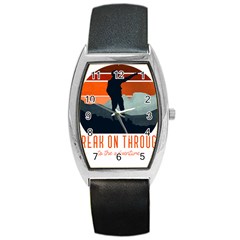 Wilderness T- Shirt Break On Through To The Adventure T- Shirt Barrel Style Metal Watch by ZUXUMI