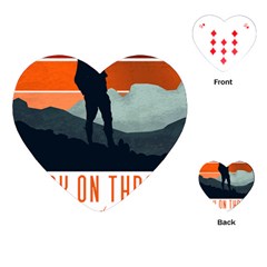 Wilderness T- Shirt Break On Through To The Adventure T- Shirt Playing Cards Single Design (Heart)