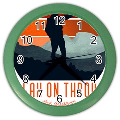 Wilderness T- Shirt Break On Through To The Adventure T- Shirt Color Wall Clock