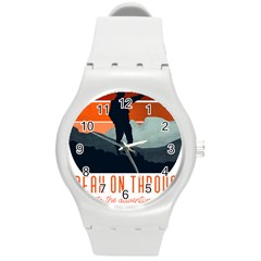 Wilderness T- Shirt Break On Through To The Adventure T- Shirt Round Plastic Sport Watch (M)