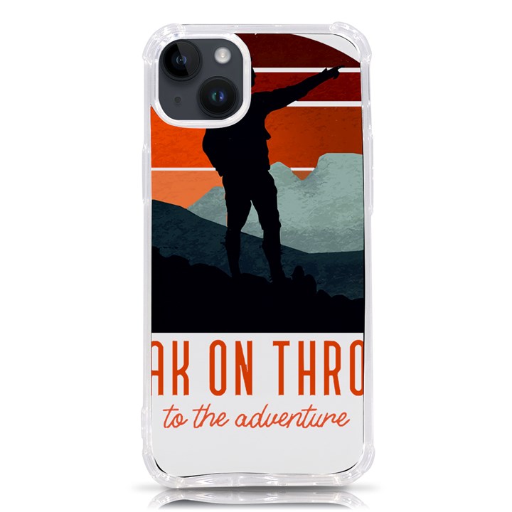 Wilderness T- Shirt Break On Through To The Adventure T- Shirt iPhone 14 Plus TPU UV Print Case