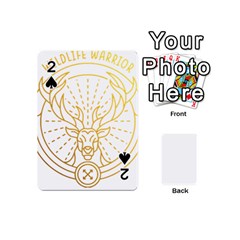 Wildlife T- Shirt Wildlife Warrior 2 T- Shirt Playing Cards 54 Designs (mini) by ZUXUMI