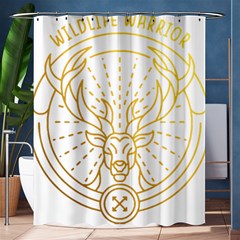 Wildlife T- Shirt Wildlife Warrior 2 T- Shirt Shower Curtain 60  X 72  (medium)  by ZUXUMI