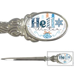 Winter Season T- Shirt Hello Winter T- Shirt Letter Opener by ZUXUMI