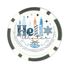 Winter Season T- Shirt Hello Winter T- Shirt Poker Chip Card Guard (10 Pack) by ZUXUMI