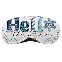 Winter Season T- Shirt Hello Winter T- Shirt Sleep Mask by ZUXUMI