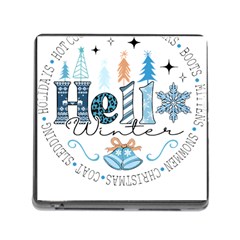 Winter Season T- Shirt Hello Winter T- Shirt Memory Card Reader (square 5 Slot) by ZUXUMI