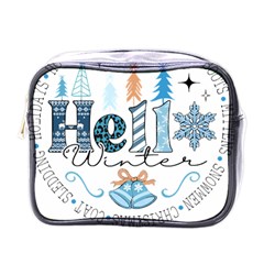 Winter Season T- Shirt Hello Winter T- Shirt Mini Toiletries Bag (one Side) by ZUXUMI