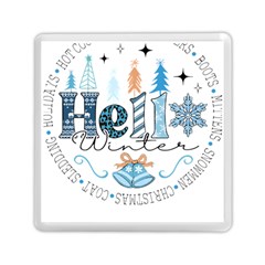 Winter Season T- Shirt Hello Winter T- Shirt Memory Card Reader (square) by ZUXUMI