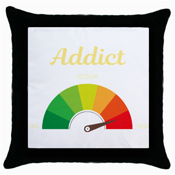 Calligraphy T- Shirt Funny Addict Calligraphy Calligrapher Handwriting Lettering T- Shirt Throw Pillow Case (Black)