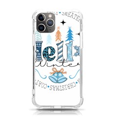 Winter Season T- Shirt Hello Winter T- Shirt Iphone 11 Pro 5 8 Inch Tpu Uv Print Case by ZUXUMI