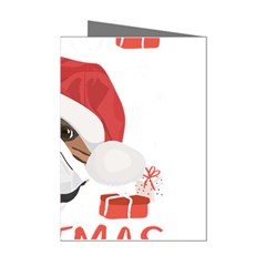 Winter T- Shirt English Bulldog Merry Christmas T- Shirt Mini Greeting Cards (pkg Of 8)