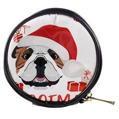 Winter T- Shirt English Bulldog Merry Christmas T- Shirt Mini Makeup Bag by ZUXUMI