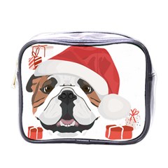 Winter T- Shirt English Bulldog Merry Christmas T- Shirt Mini Toiletries Bag (one Side) by ZUXUMI