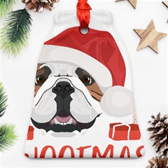 Winter T- Shirt English Bulldog Merry Christmas T- Shirt Ornament (bell) by ZUXUMI