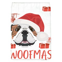 Winter T- Shirt English Bulldog Merry Christmas T- Shirt Removable Flap Cover (l) by ZUXUMI