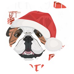 Winter T- Shirt English Bulldog Merry Christmas T- Shirt Wooden Puzzle Heart