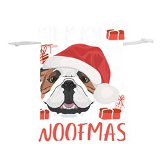 Winter T- Shirt English Bulldog Merry Christmas T- Shirt Lightweight Drawstring Pouch (l) by ZUXUMI