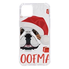 Winter T- Shirt English Bulldog Merry Christmas T- Shirt Iphone 14 Plus Tpu Uv Print Case by ZUXUMI